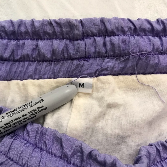 Vtg Active Stuff Size M Floral Track Suit Full Zip Jacket & Pants Purple Pink - Picture 10 of 13